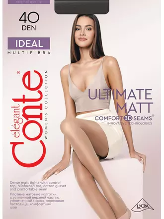 Колготки женские conte ideal 40 den nero, , 3, CONTE ELEGANT, - 1