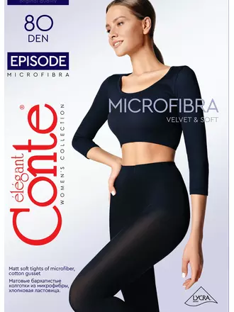 Колготки из микрофибры conte episode 80 den nero, , 4, CONTE ELEGANT, - 1
