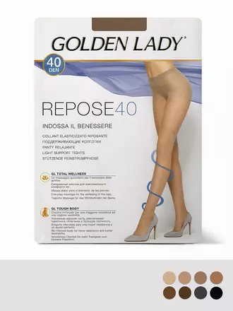 Женские колготки golden lady repose 40 nero, , 3, GOLDEN LADY, - 1