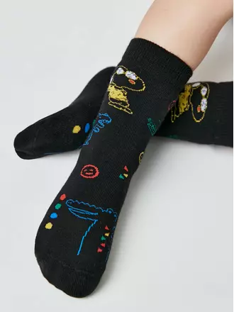 Носки детские махровые conte-kids sof-tiki 765 черный, , 16, CONTE-KIDS, - 1