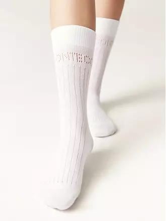 Носки женские (удлиненные) conte active 624 белый, , 39-41 (25-27), CONTE ELEGANT, - 1