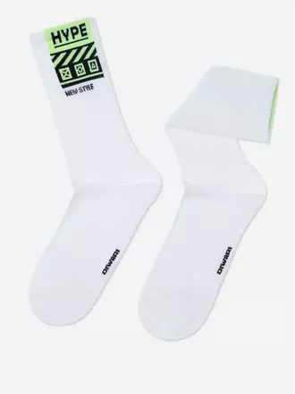 Носки мужские (светонакопительные) diwari active 487 белый, , 44-45 (29), DIWARI, - 1