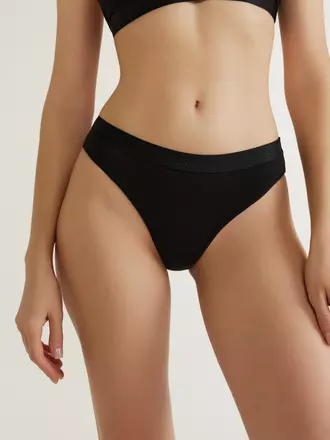 Трусы «слип» из бамбука с хлопком criss cross lb 3129 black, , 106/XL, CONTE ELEGANT, - 1