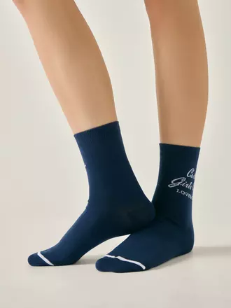 Носки женские conte classic 685 темно-синий, , 36-38 (23-25), CONTE ELEGANT, - 1