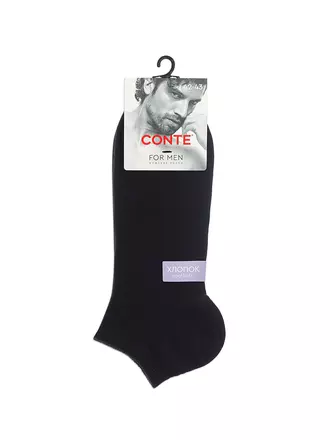 Короткие мужские носки cool 24/7 000 черный, , 40-41 (25), CONTE ELEGANT, - 1