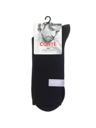 Носки мужские conte cool 24/7 000 черный, , 42-43 (27), CONTE ELEGANT, - 1
