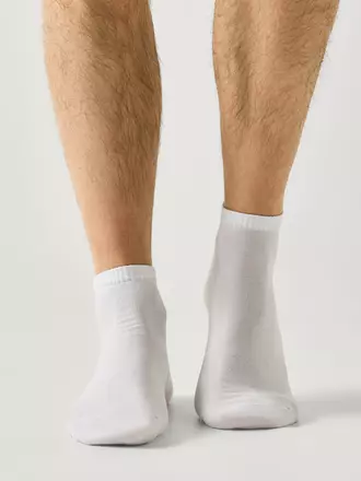 Короткие мужские носки conte bamboo 000 белый, , 44-45 (29), CONTE ELEGANT, - 1