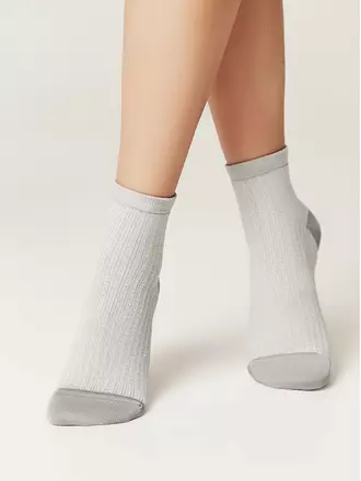 Носки короткие вискозные conte active 704 серый, , 36-38 (23-25), CONTE ELEGANT, - 1