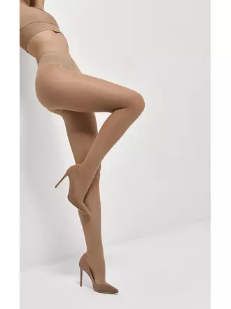 Колготки с заниженной талией omsa nudo 40 vita bassa caramello, , 3, OMSA, - 1