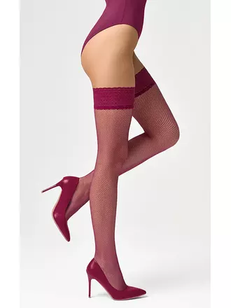 Чулки в сеточку minimi rete viola, , M/L, MINIMI, - 1