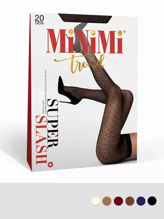 Колготки женские minimi slash 20 nero, , 3, MINIMI, - 1