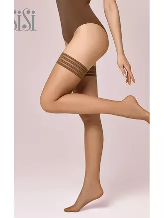 Ультратонкие чулки sisi queen 8 aut. tropico, , 2, SISI, - 1
