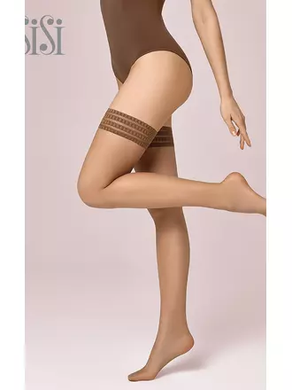 Чулки тонкие sisi queen 8 aut. ambra, , 3, SISI, - 1