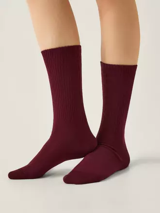Удлиненные женские носки active 000 темно-бордовый, , 39-41 (25-27), CONTE ELEGANT, - 1