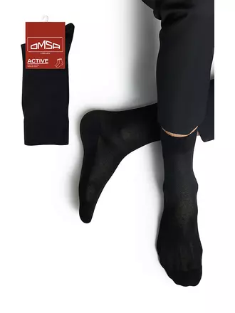 Носки мужские omsa active 103 nero, , 39-41 (25-27), OMSA, - 1