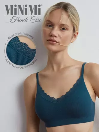 Топ на тонких бретелях с вкладышами minimi 1011s french chic oceania, , 46/48 (m/l), MINIMI, - 1