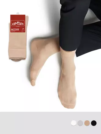 Носки мужские omsa active 103 beige, , 39-41 (25-27), OMSA, - 1