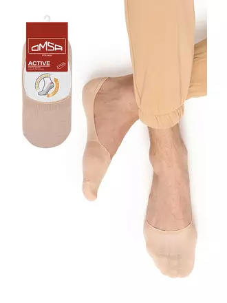 Мужские подследники omsa active 101 beige, , 39-41 (25-27), OMSA, - 1