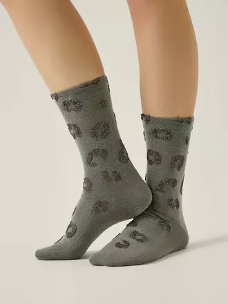 Носки из вискозы с люрексом conte classic 688 серый, , 36-38 (23-25), CONTE ELEGANT, - 1