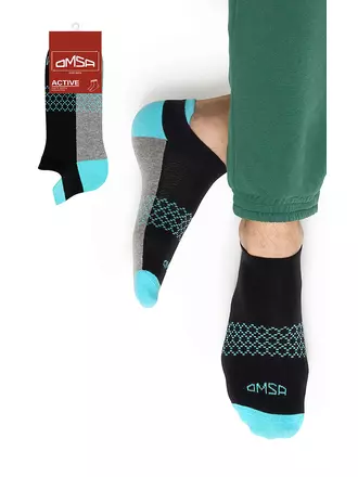 Укороченные мужские носки omsa active 107 nero, , 36-38 (23-25), OMSA, - 1