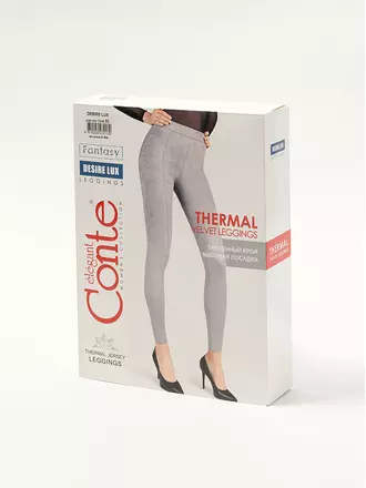 Леггинсы женские из искусственной замши с высокой посадкой conte desire lux grape wine, , 170-102/L, CONTE ELEGANT, - 1