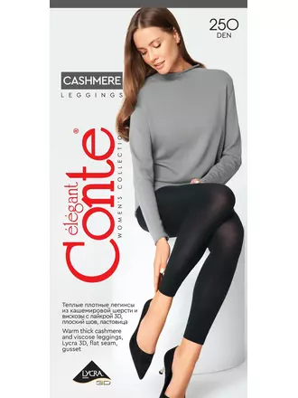 Леггинсы женские conte cashmere leggings 250 nero, , 2, CONTE ELEGANT, - 1
