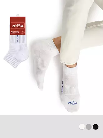 Короткие мужские носки omsa active 111 bianco, , 39-41 (25-27), OMSA, - 1