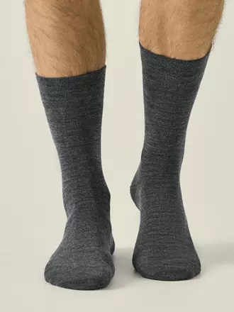Мужские удлинённые носки с шерстью conte 000 темно-серый, , 44-45 (29), CONTE, - 1