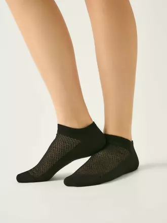 Носки женские (ультракороткие) conte active 961 черный, , 36-38 (23-25), CONTE ELEGANT, - 1