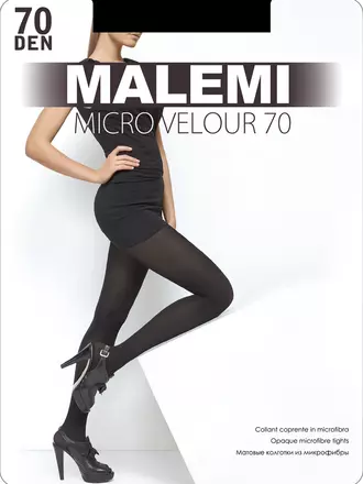 Колготки malemi micro velour 70 chocolate, , 3, MALEMI, - 1