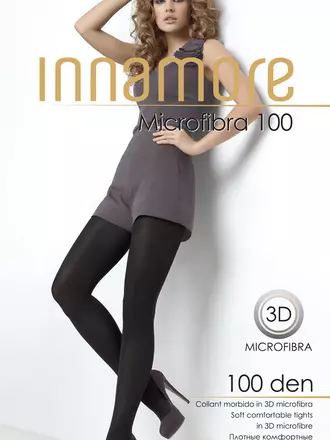 Колготки innamore microfibra 100 blu oceano, , 2, INNAMORE, - 1