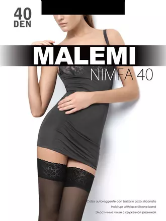 Чулки malemi nimfa 40 melon, , 3/4 (M/L), MALEMI, - 1
