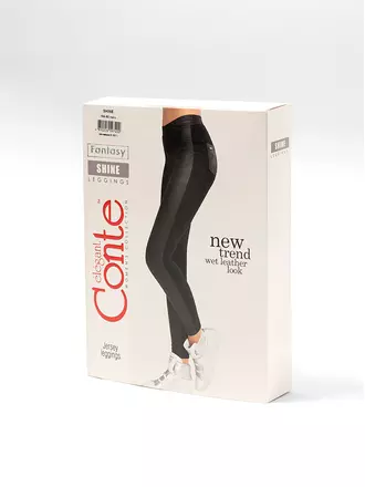 Леггинсы женские conte shine nero, , 170-90/XS, CONTE ELEGANT, - 1