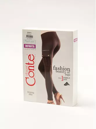 Леггинсы женские conte infanta brown, , 170-90/XS, CONTE ELEGANT, - 1