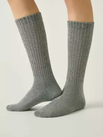 Носки женские (махровая стопа) conte comfort 750 серый, , 36-38 (23-25), CONTE ELEGANT, - 1