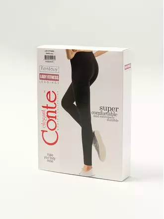 Леггинсы женские conte lady fitness black, , 164-94/S, CONTE ELEGANT, - 1