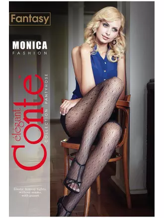 Колготки женские conte monica nero, , 2, CONTE ELEGANT, - 1