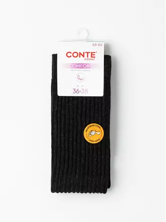 Тёплые носки с махровой стопой conte comfort 750 серый, , 36-38 (23-25), CONTE ELEGANT, - 1