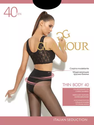 Колготки glamour thin body 40 glace, , 2, GLAMOUR, - 1