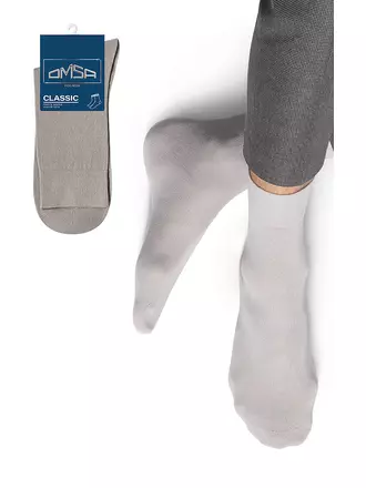 Носки мужские omsa classic 203 grigio chiaro, , 45-47 (29-31), OMSA, - 1