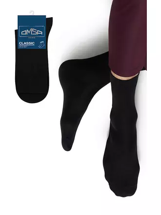 Носки мужские omsa classic 203 nero, , 42-44 (27-29), OMSA, - 1