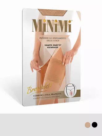 Бандалетки кружевные minimi braccialetti ajour nero, , 3, MINIMI, - 1