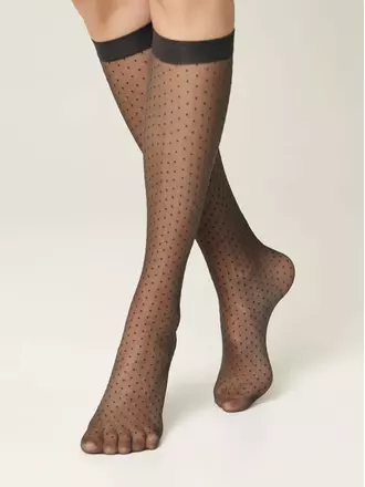 Гольфы женские fantasy perla grafit, , 36-39 (23-25), CONTE ELEGANT, - 1