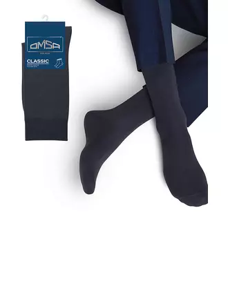 Мужские классические носки omsa classic 204 grigio scuro, , 39-41 (25-27), OMSA, - 1