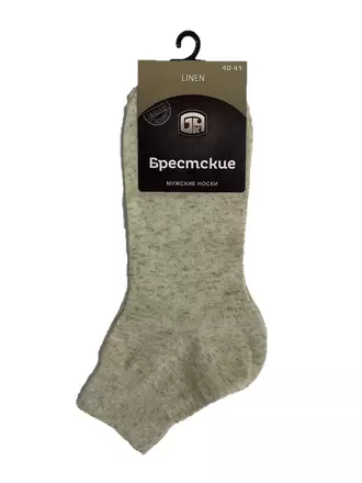 Льняные носки мужские брестские 2401 natural, , 44-45 (29), БРЕСТСКИЕ, - 1