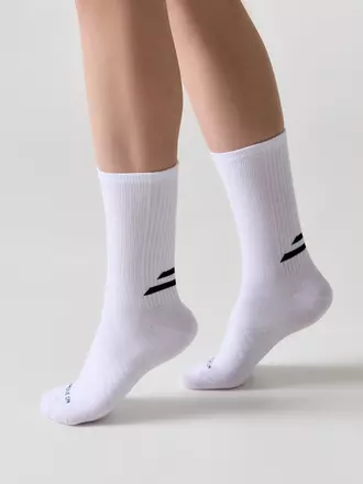 Удлинённые носки sport 1105 белый, , 36-38 (23-25), CONTE ELEGANT, - 1