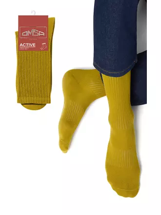 Мужские спортивные носки omsa active 116 oliva, , 36-38 (23-25), OMSA, - 1