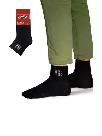 Мужские короткие носки omsa active 117 nero, , 42-44 (27-29), OMSA, - 1