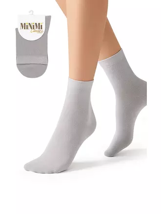 Носки женские всесезонные mini cotone 1202 grigio chiaro, , 36-38 (23-25), MINIMI, - 1