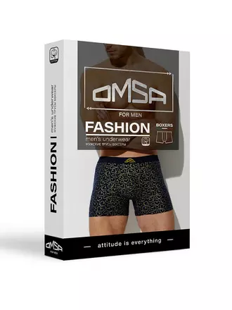 Трусы мужские боксеры omsa omu 1234-24b emotion grigio scuro, , 50 (XL), OMSA, - 1